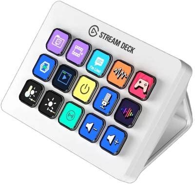 Elgato Stream Deck MK.2 - Tactile Control Interface; 15 Customizable LCD Keys - White